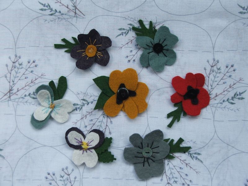 Felt flowers