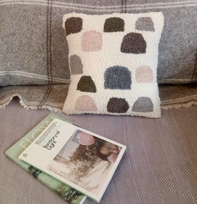 Punch needle cushion